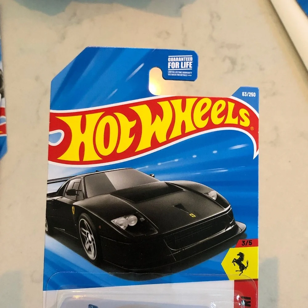 Mattel Hot Wheels Black Ferrari F40 Toy Car